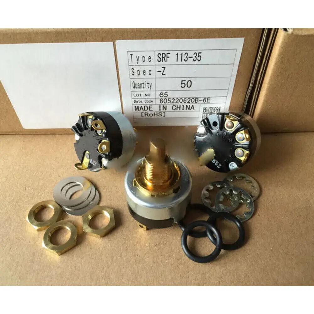 

For FUJISOKU SRF-113 SRF113 3 positions 4pins3A 250VAC Rotary Power Switch 1Pc
