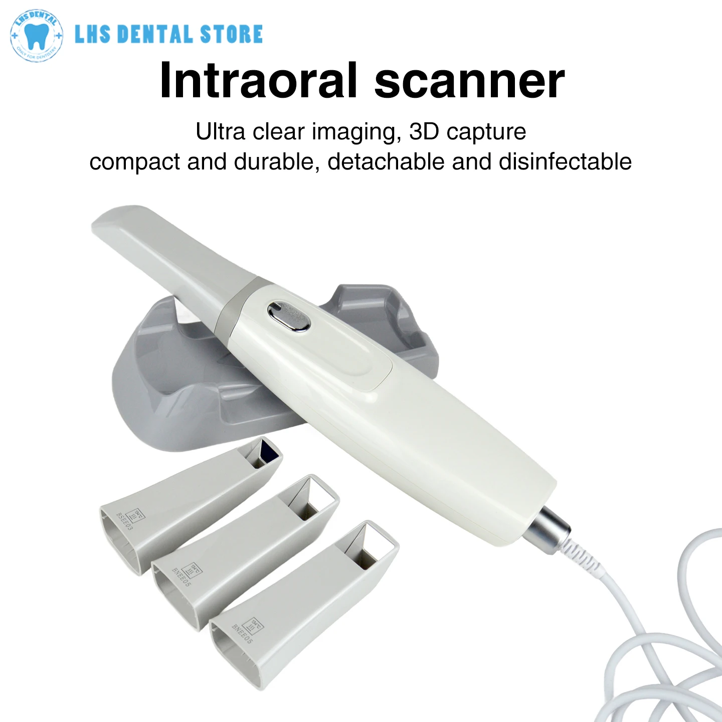 

Dental 3D Intraoral Scanner Includes 3 Standard Scanning Tips Multilingual System Dental Oral Scanning Instrument High Quality