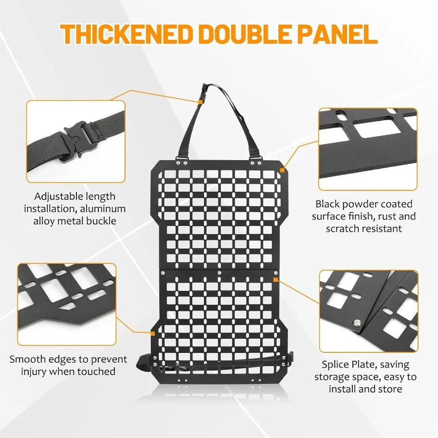 Universeller Molle-Panel-Organizer mit Sitzlehne und Pistolenhalter