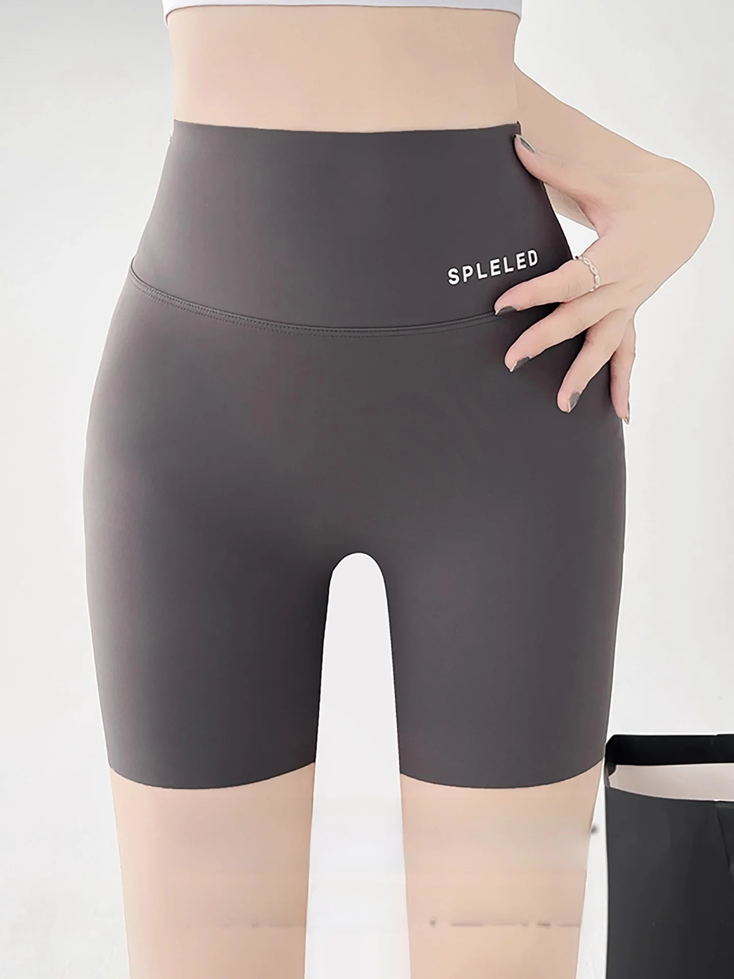 아이 아크스킨 하이웨이스트 요가 팬츠 여성용 힙업 얇은 베이스 레이어 팬츠 복부 여름 신상