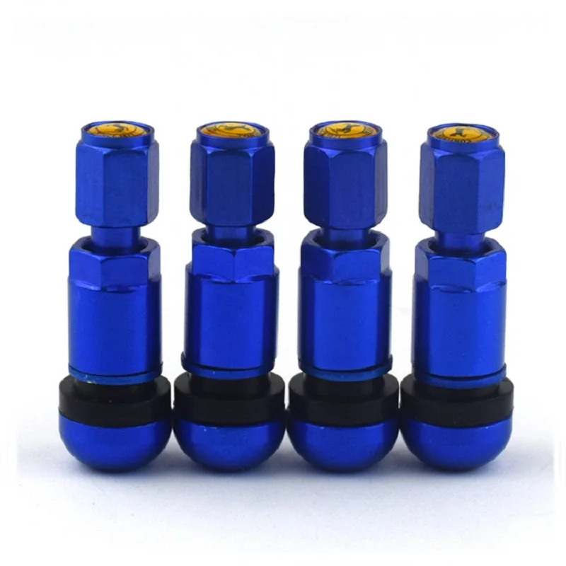 4pcs Universal Aluminum Alloy Car Motorcycle Tubeless Wheel Tyre Valve Stems Caps Tire Air Valve Stems 525