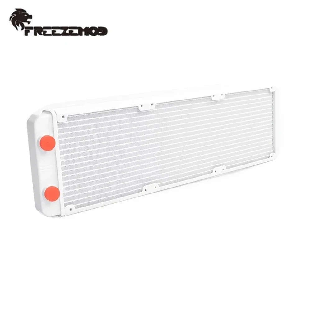 FREEZEMOD 360 Radiator White Aluminum Water Cooling Radiator 17 Wave Crest Fins ROHS Certificatio