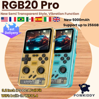 POWKIDDY RGB20 PRO Retro Punk Style Handheld Game Console 3.2 Inch 1024*768 IPS Screen Vibration Function Children's Gifts