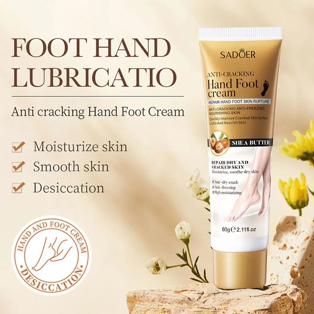 Crema idratante Anti-crepa per mani mani e piedi idratante nutriente di lunga durata idratante in profondità per screpolature del piede Rep W3P8