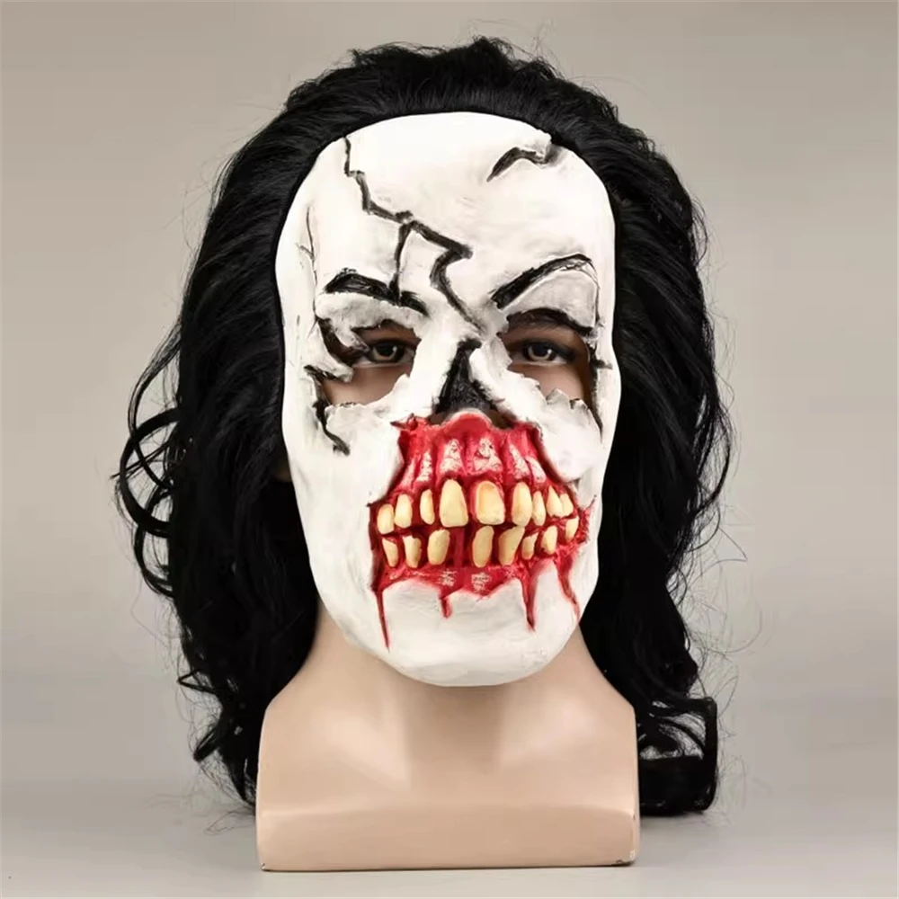 أنيمي حتى الفجر البرسيم ماكس أقنعة تأثيري حلي اللاتكس قناع شعر مستعار هالوين حفلة تنكرية كرنفال الدعامة