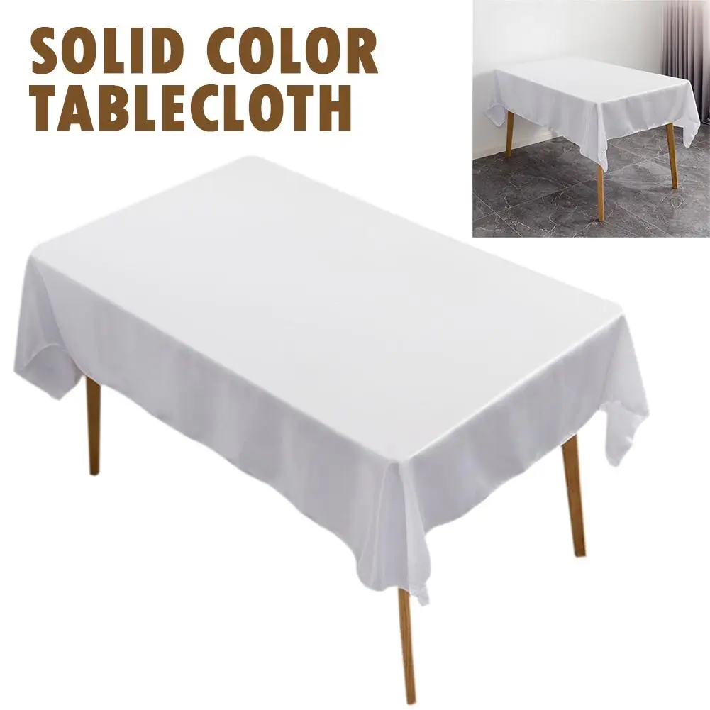 Rectangular Table Tablecloth High End Hotel Banquet Wedding Scene Solid Color Rectangular Smooth Section Cloth Modern Minimalism