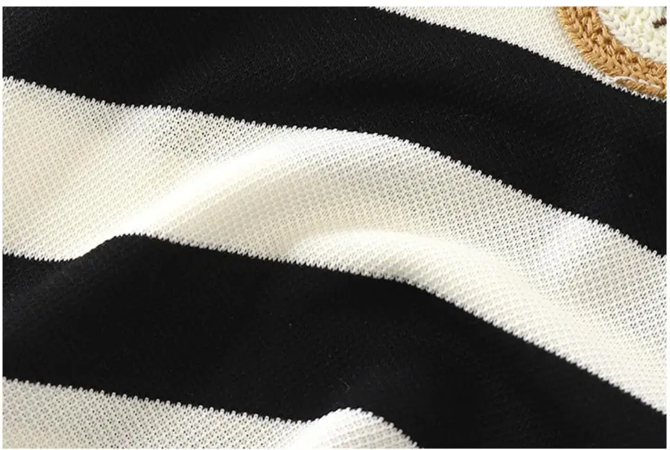 Neues koreanisches Kinder-Set für Jungen und Mädchen, Sommer-Set mit gestreiftem Rundhalsausschnitt, Revers, kurzen Ärmeln und Shorts, lässiges zweiteiliges Set – Detail 10