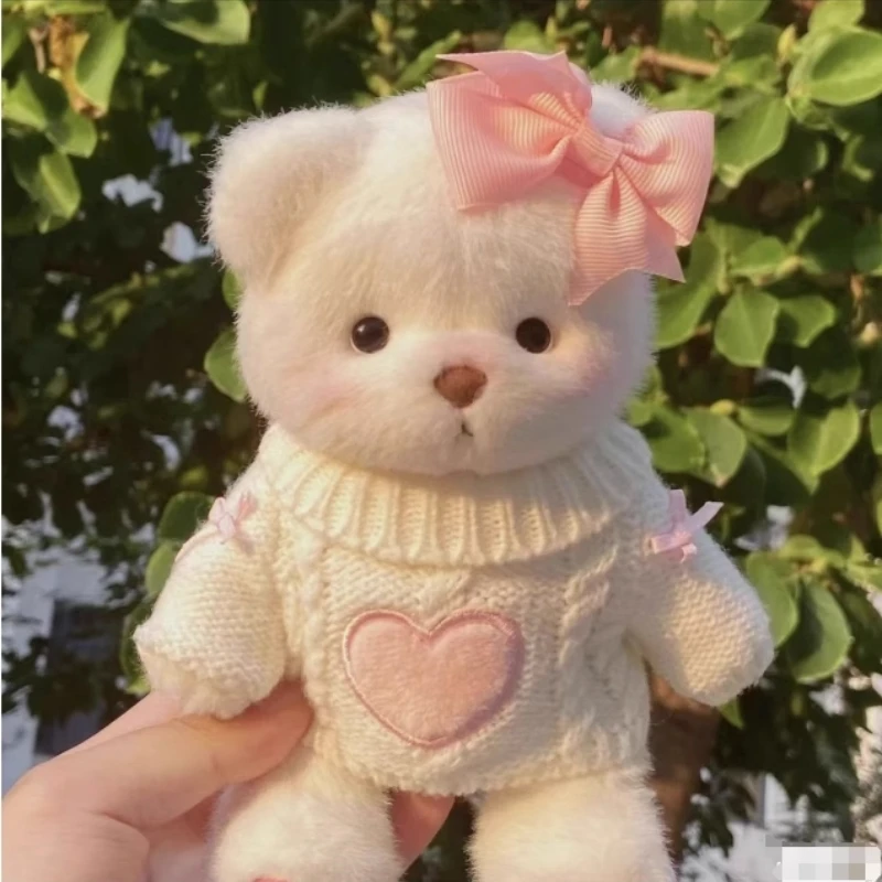 20 سنتيمتر لينا الدب ملابس دمى نيسيي وسترة الزي مجموعة ألعاب من نسيج مخملي خزانة للتغيير ازياء ل إكسسوارات دمي