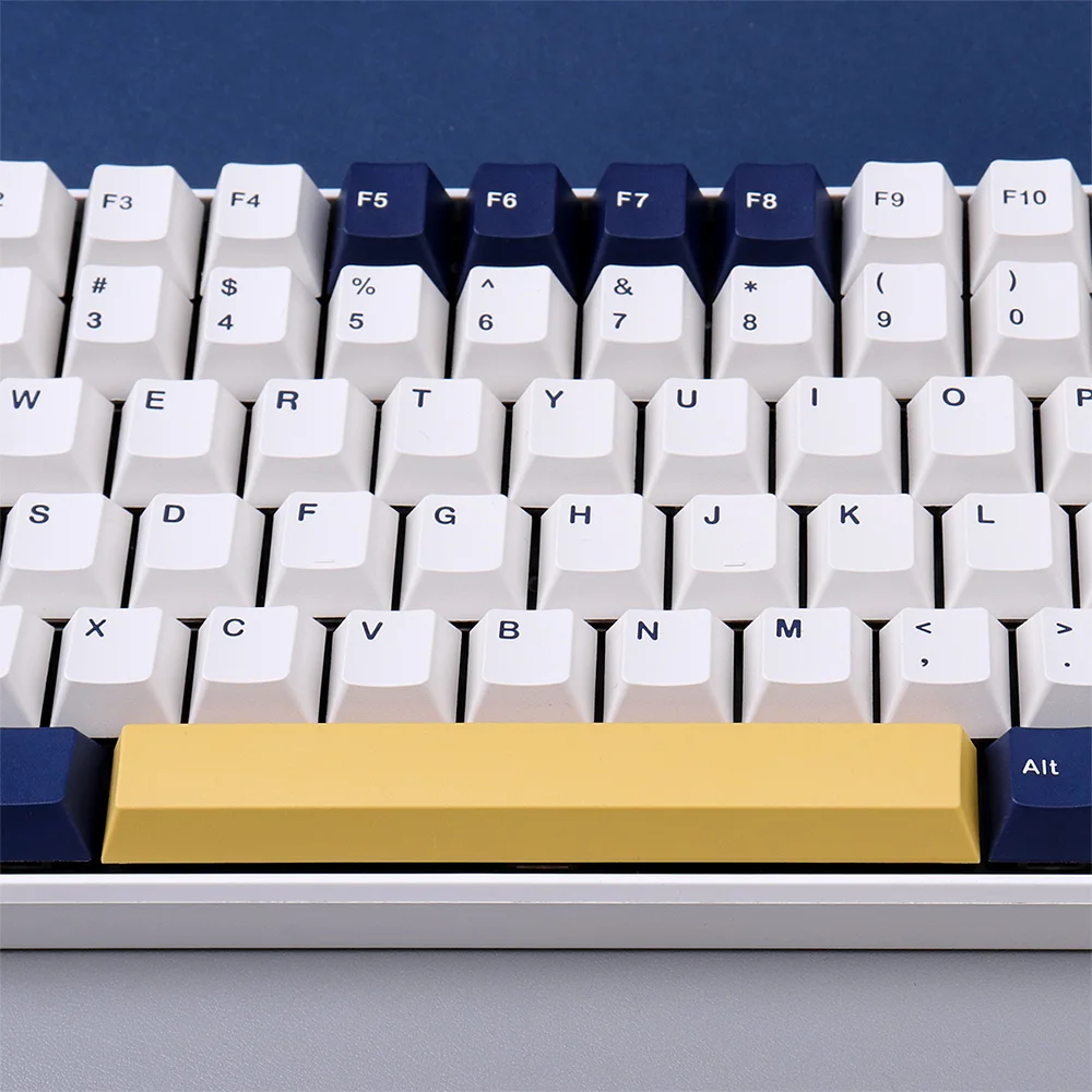 Imagem -03 - Gmk Rudy Keycaps para Teclado Mecânico 126 Teclas Pbt Duplo Tiro Azul Branco Cereja Altura para 64 75 960 84 96 980 100 Teclado