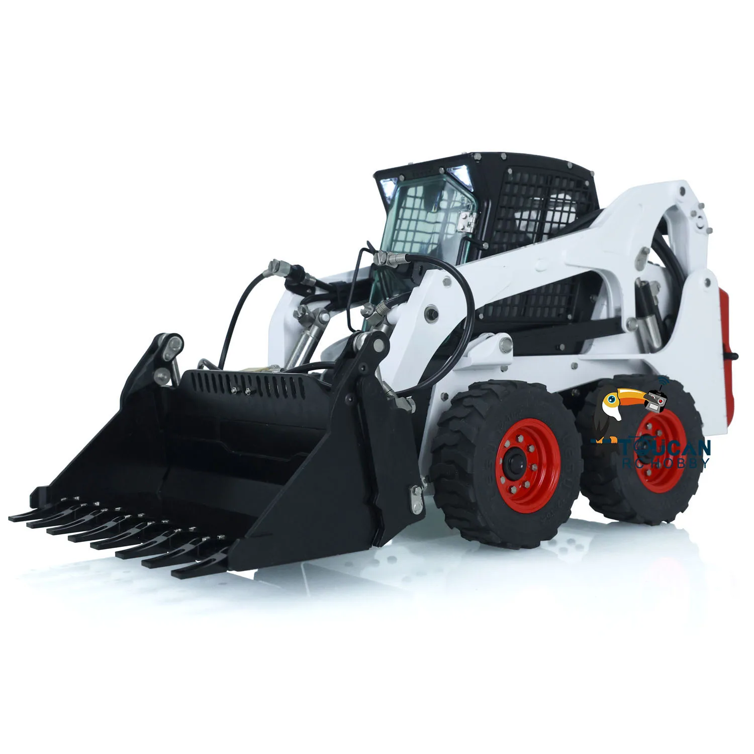 Aoue LT5H LESU RC 1/14 Hydraulic Loader Model Ligt Sound Set Wheeled Skid-Steer I6S Radio Control Cars Toys for Boy THZH1451