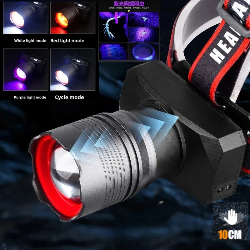 farol-led-de-luz-tripla-ajustavel-xc-301-com-bateria-de-2000mah-tocha-de-cabeca-a-prova-d'agua-com-sensor-de-onda-para-pesca-e-camping