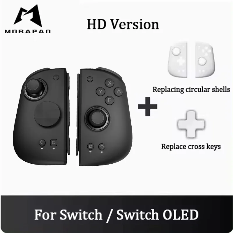 Mobapad M6 HD Gemini2 블루투스 게임패드 홀 이펙트 조이스틱 NFC 웨이크업 (닌텐도 스위치, 스위치 OLED, 좌우 게임 컨트롤러용)