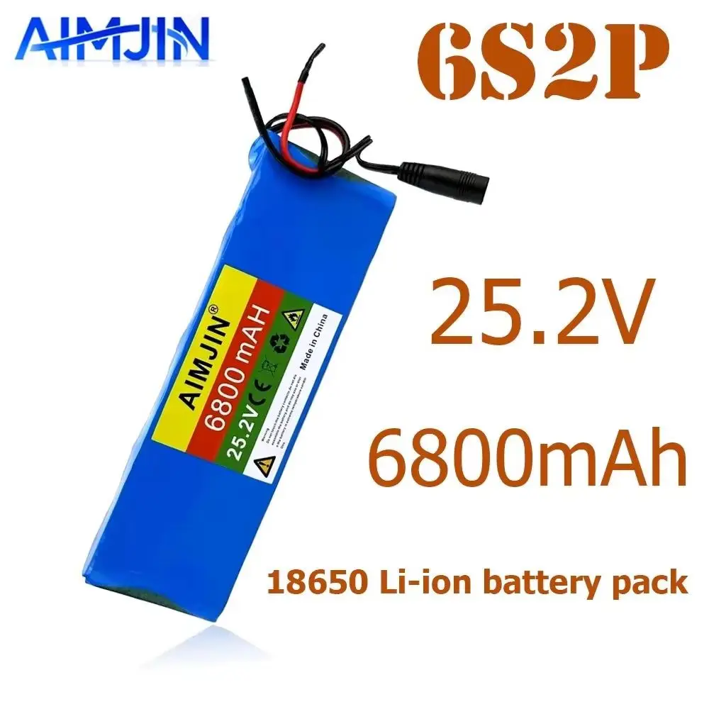 

Suitable for Power Supply of Electric Toys, Electronic Products Rechargeable Lithium Battery Pack 6S2P 25.2V 6800mAh