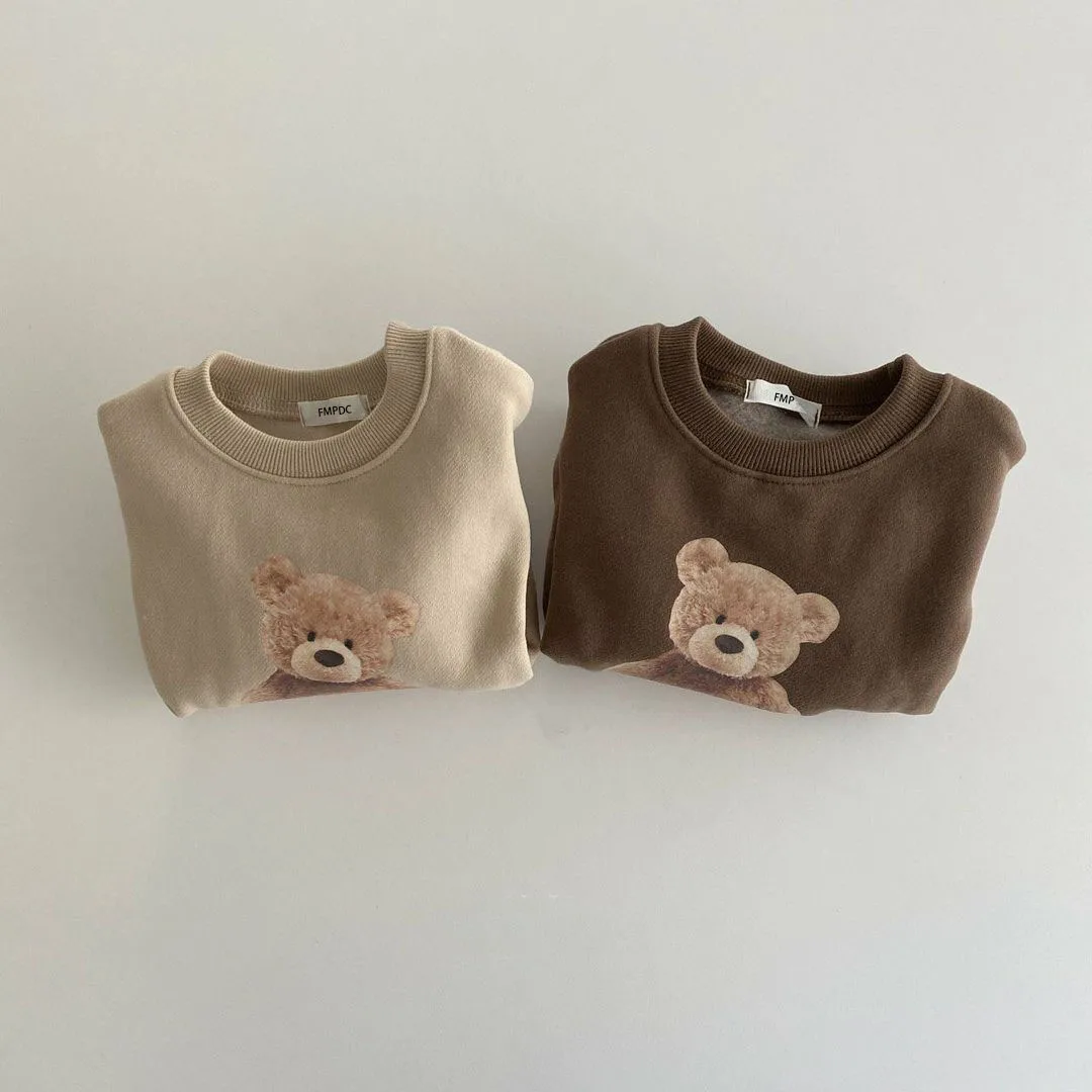 Baby Clothes Kids Cartoon Costume Tee Tops Shirts for Girl Boy Autumn Winter Warm Baby Hoodis Toddler Sweatsuit Clothing