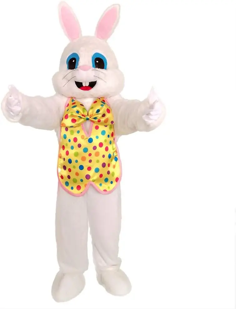 

Easter Bunny Plush Costume for Halloween Party Animal Mascot Fun Dress-Up