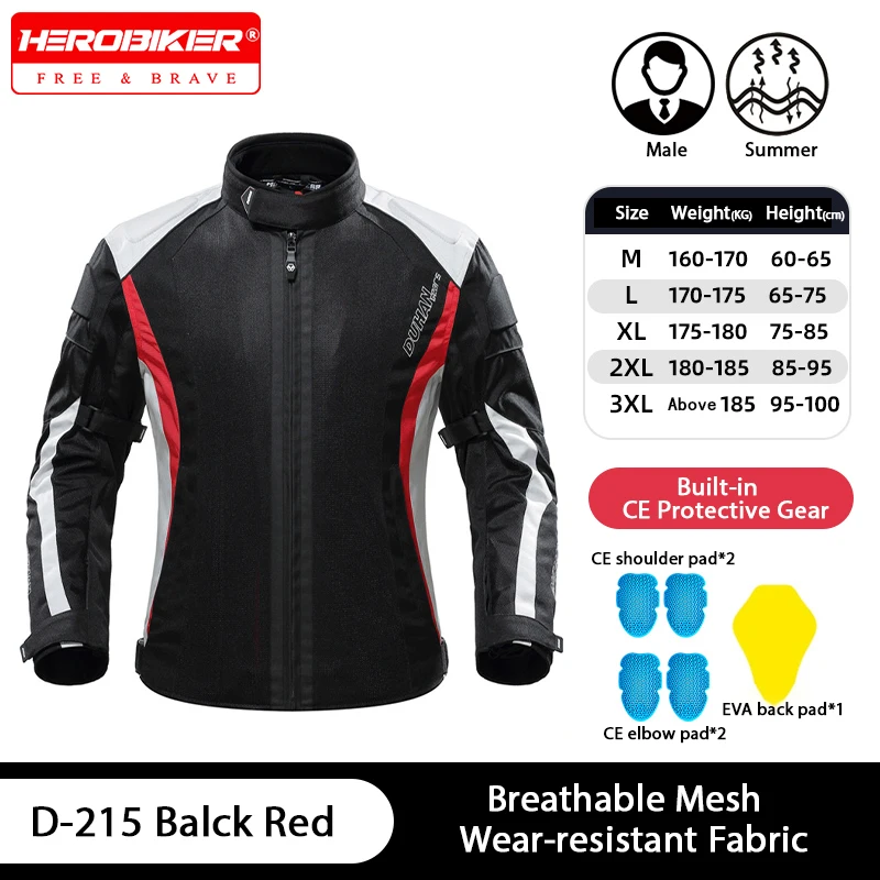 

DUHAN летняя мотоциклетная куртка мужская комфортная пористая мотоциклетная куртка износостойкая внедорожная куртка для мотокросса мото пальто летнее