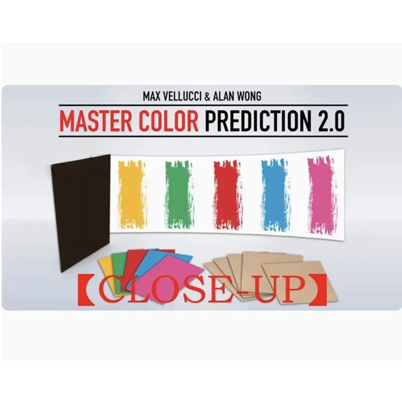 

Master Color Prediction 2.0 By Max Vellucci Close-up Version 9*6.5cm Magician Bar Illusion Magic Tricks Gimmick Props Mentalism