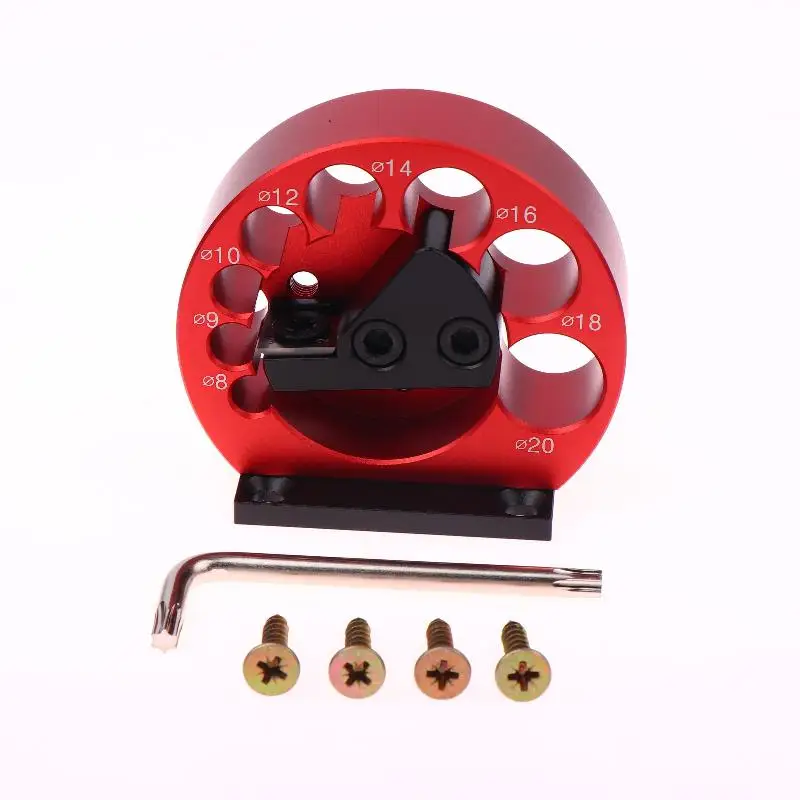 Kit de plantilla para hacer pasadores de 8 agujeros, taladro eléctrico para carpintería de 8mm-20mm, herramienta auxiliar de varilla redonda, 1 Uds.