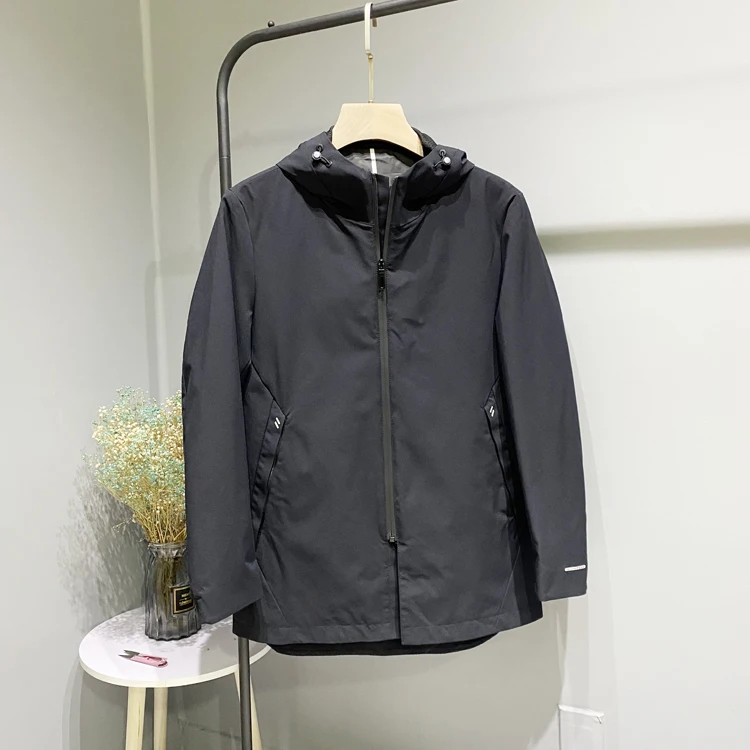 

Мужская повседневная толстовка с капюшоном, удобная, длинная, для весны и осени, молодежный тренд, приталенный крой