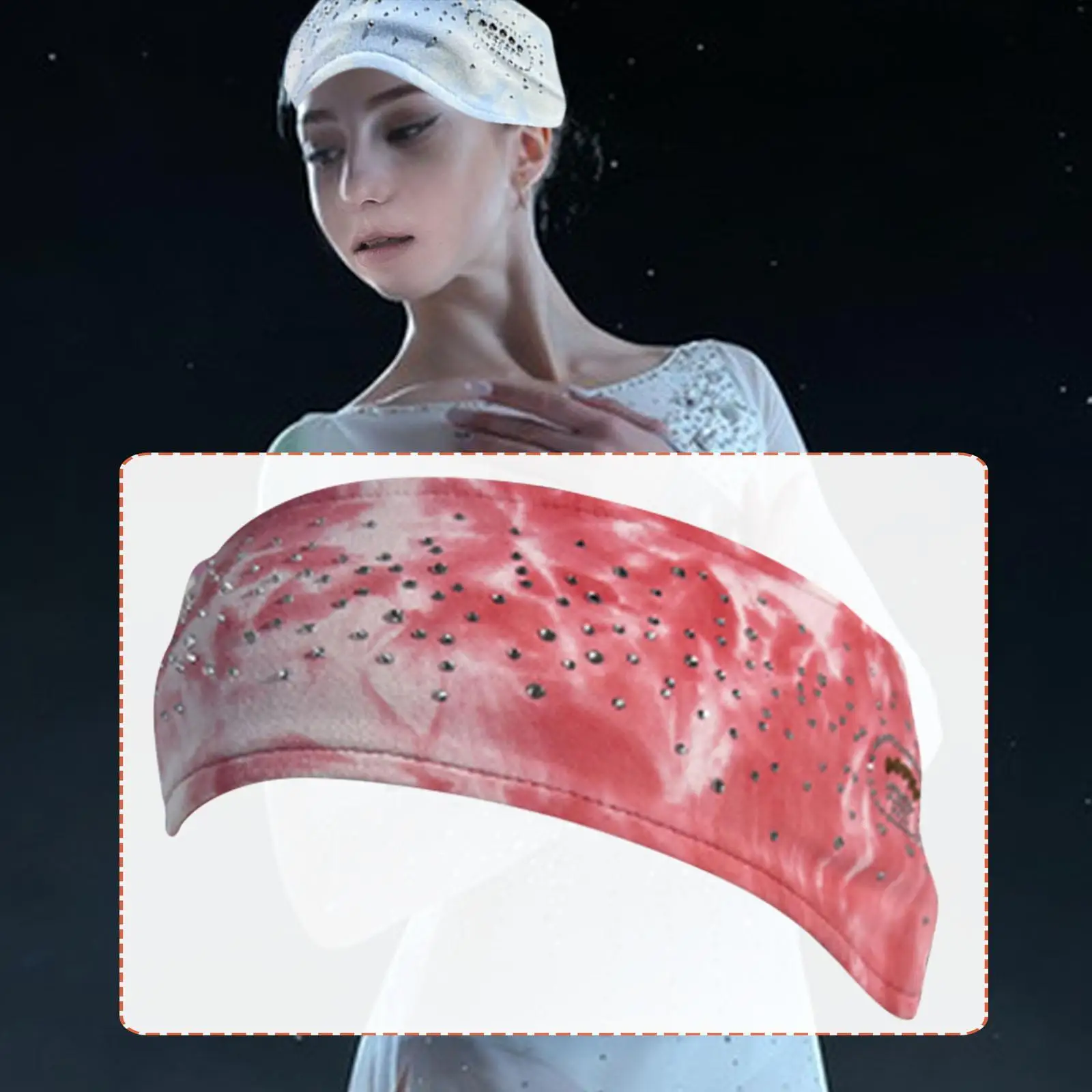 Athletic Guards Figure Skating Headband Polyester Non Slip Sports Headband for Women Fitness Winter