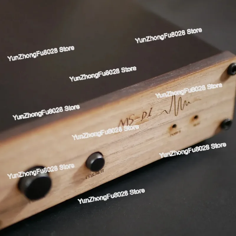 MS-D1 HiFi Audiophile Bluetooth DAC Decoder with Solid Wood Panel Ceramic-Cased Op-Amps Bluetooth/USB/Coaxial Input