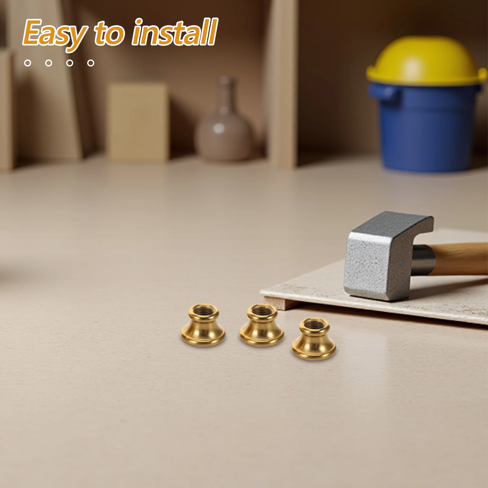 

6Pcs M10 Internal Thread Iron T Shaped Lamp Neck Connector Table Lamp Pipe Repair Coupling Rod Connector Light Fixture