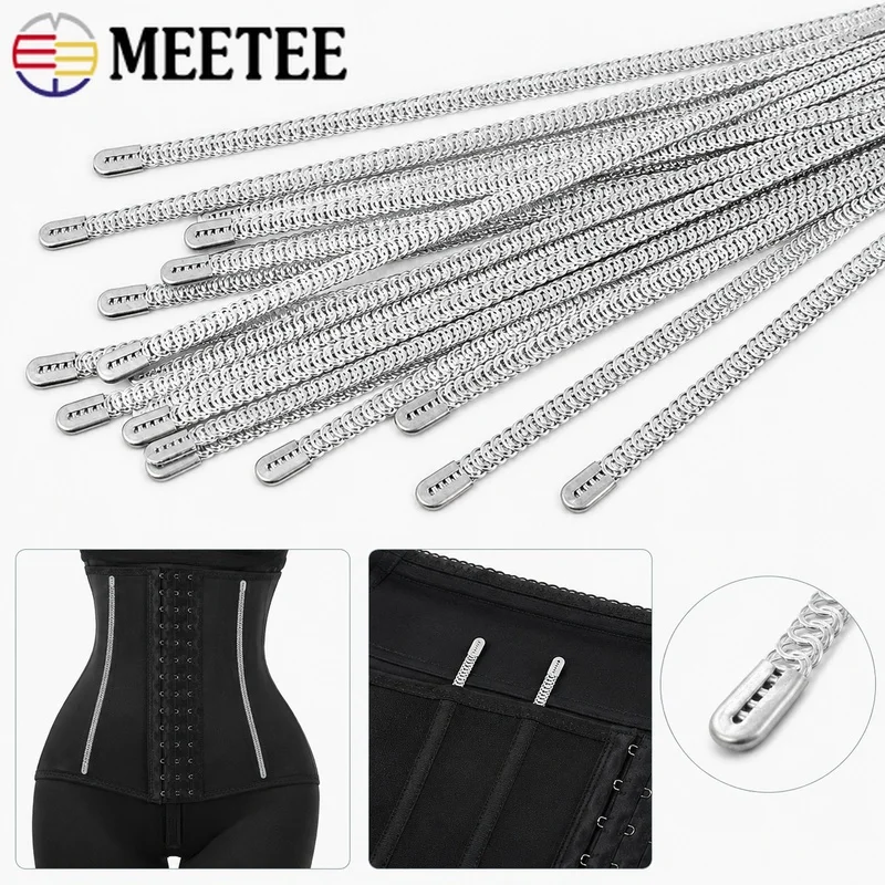 20/50/100Pcs 5mm 5-30cm Steel Corset Boning Bridal Bodice Support Wedding Dress Fish Bone Shapewear Stay DIY Sewing Accessories