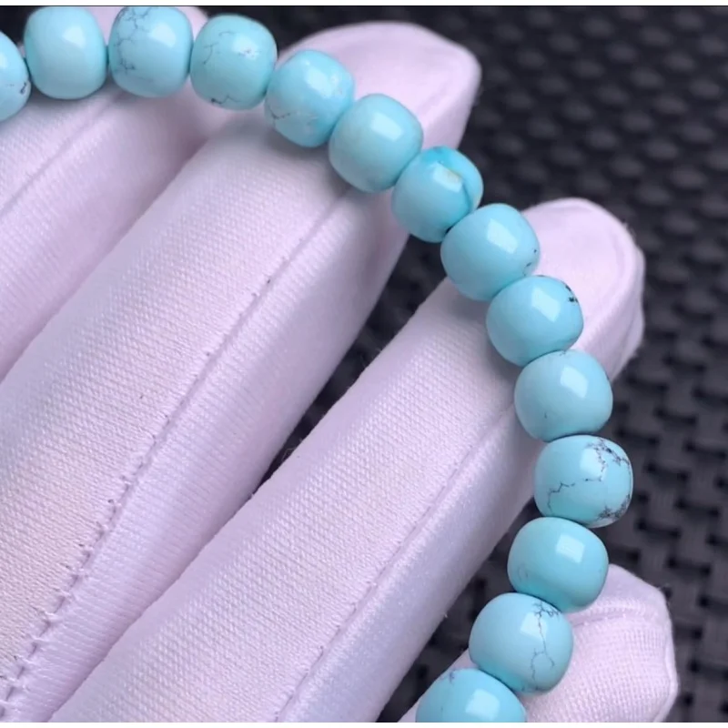 Natural Raw Ore Turquoise Old Wholesale Bracelet High Porcelain Jelly Blue Color Beautiful