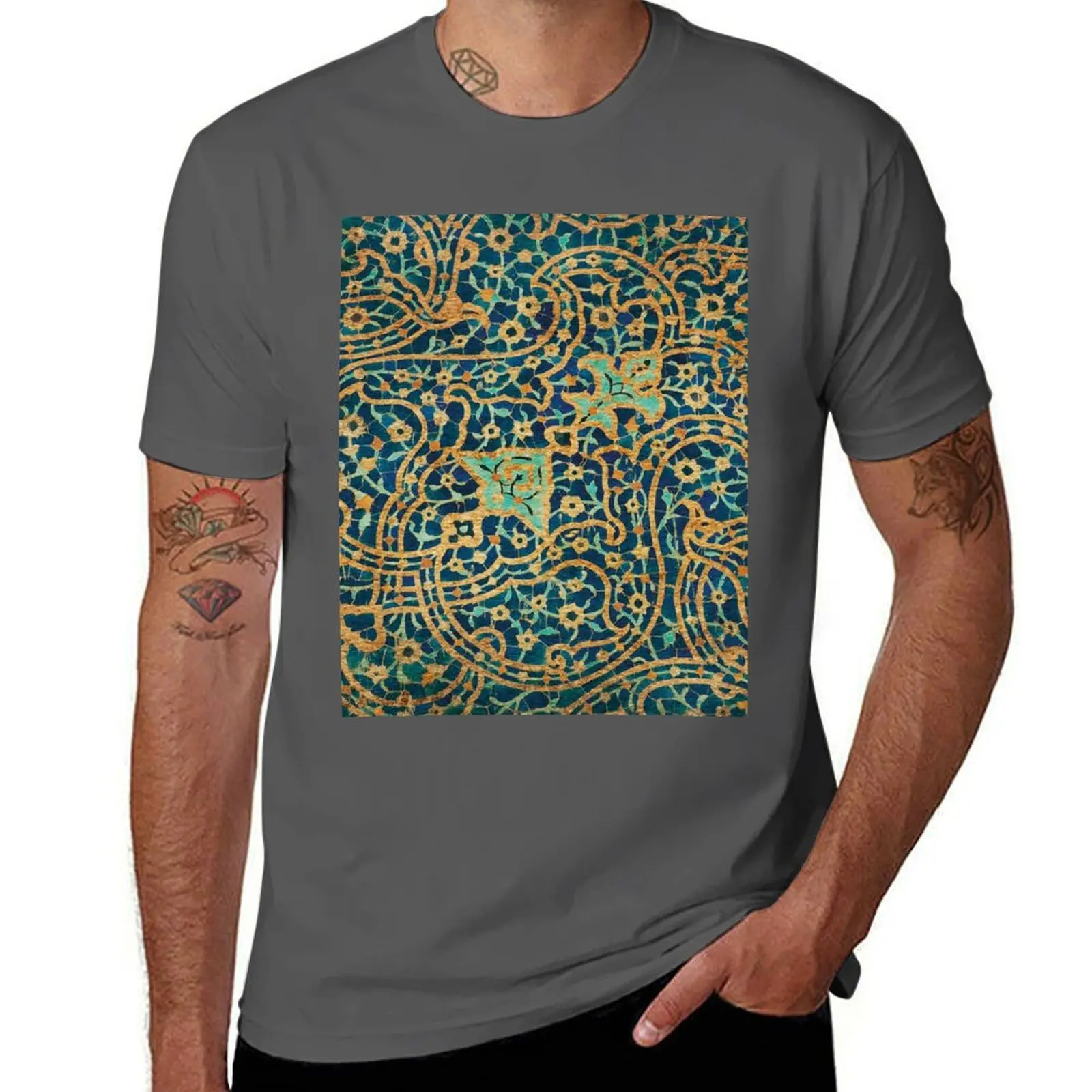 

Persian Ceramic Design 20 T-Shirt Cool Feeling Summer Tee Shirt