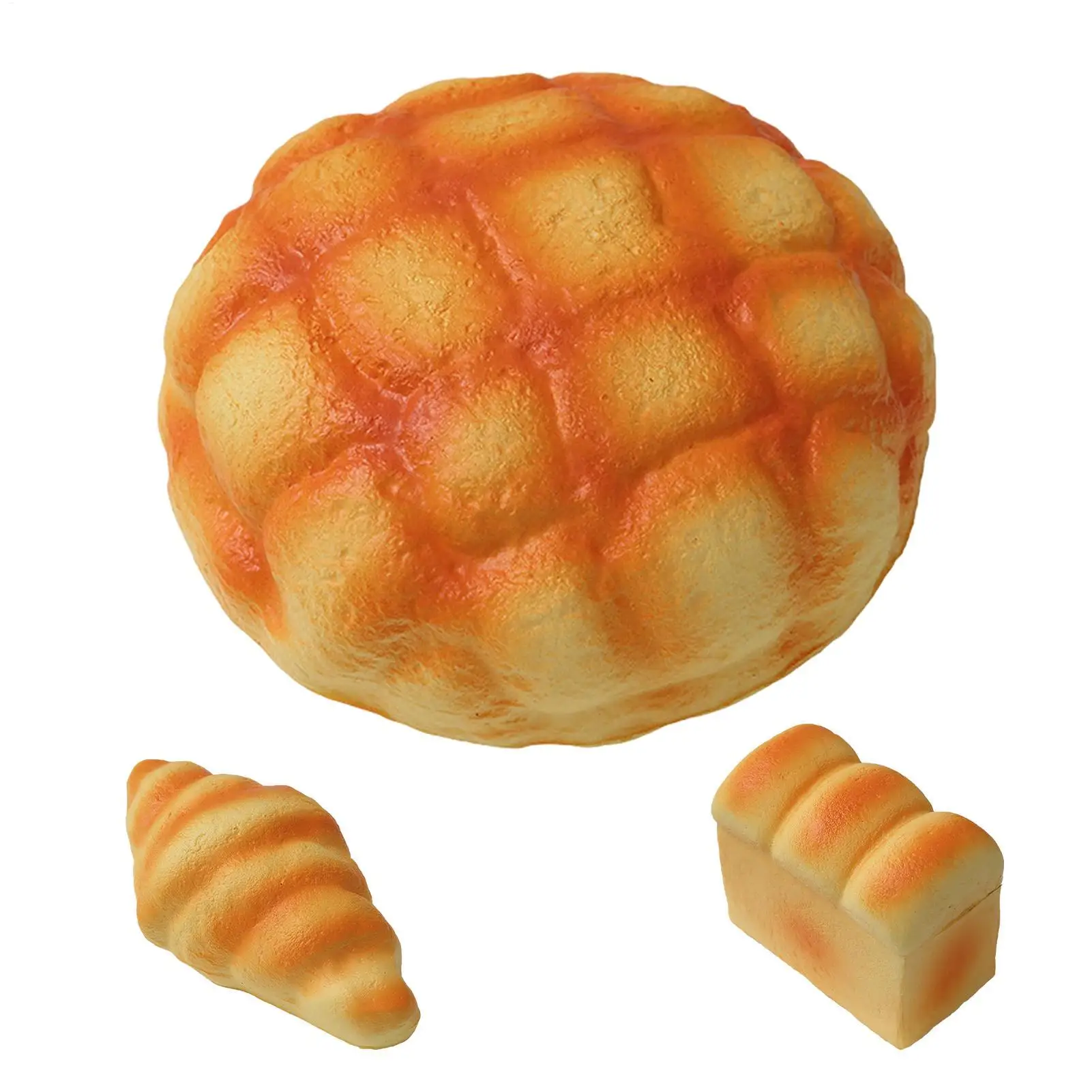 Realistic Bread Simulation Fidget Toy Elastic Soft Squeeze Stress Toy Wear Resistant Portable Emotional Relief Toy Hand Relax
