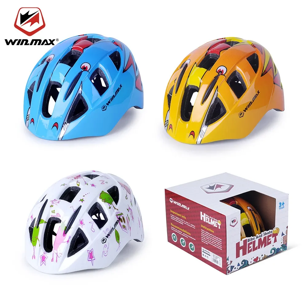 WIN.MAX Outdoor Kids Cycling Helmet Integrally-molded Helmet Capacete Bicycle Climbing Bike Head Protector Children's Safety