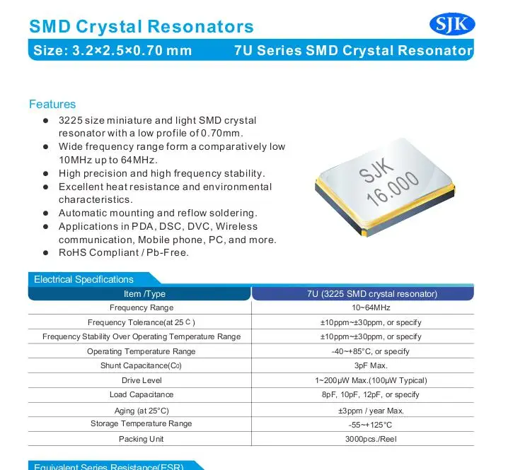 

20 шт./лот SJK 7U-12.000-9-10-80-C-20 9PF 10 ppm чипы электронные новые