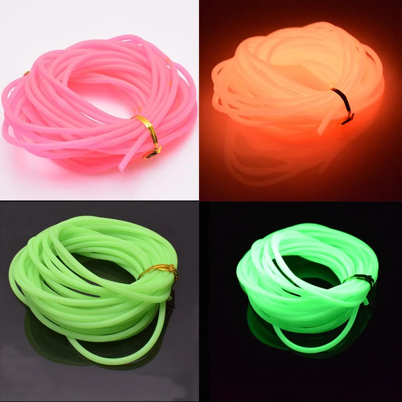 Fishing, luminous tube, fluorescent luminescent tube, baiting fish, soft rubber tube, fishing line tube, fishing accessories