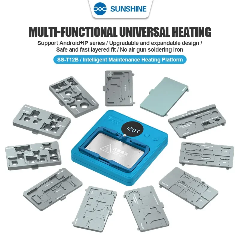 

SUNSHINE SS-T12B Intelligent Maintenance Heating Platform Rapid Heating Planting Tin Support Android iPhone IP7G-15PM Series