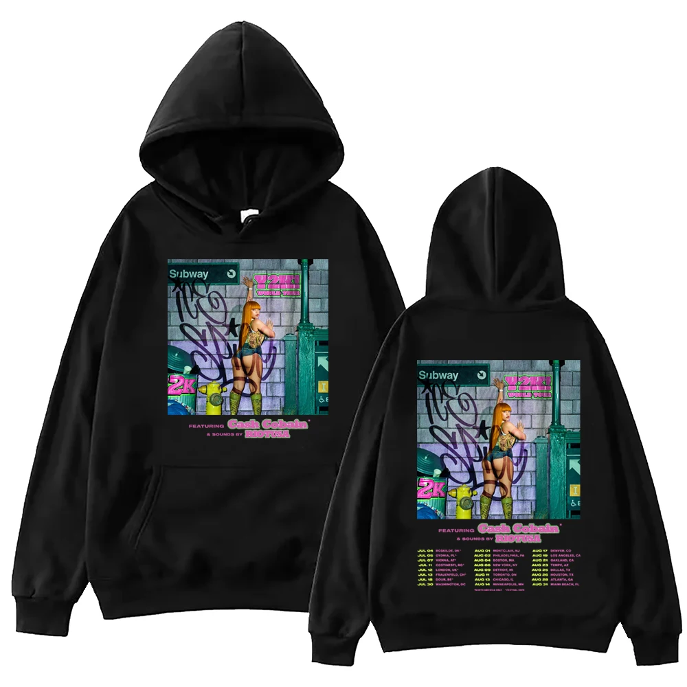 

Ice Spice 2024 Tour Hoodie Harajuku Hip Hop Pullover Tops Fans Gift