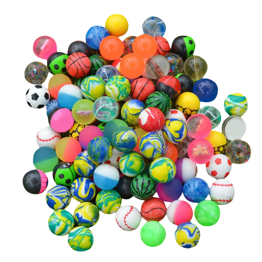 40 قطعة كرات نطاطة مطاطية متنوعة عالية ترتد الألوان الاطفال مجموعة حفلة لصالح متعة هدية للأطفال وقت اللعب الاطفال نطاط كرات #6