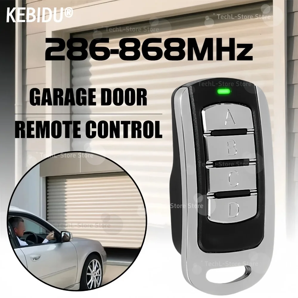 Duplicador de controle remoto rf para porta de garagem, 286mhz-868mhz, código multifrequência, clone, portão, chave, comando, transmissor manual