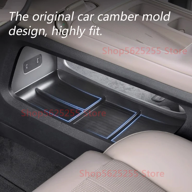 For NIO ES8 2023 2024 Car Storage Pad Under Center Console Double-layer Automobile Interior Modification Protective Accessories