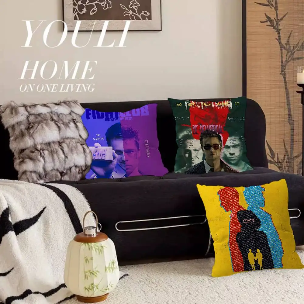 F-Fight Club Cushion Cover Pillowcase Upholstery Sofa Throw Pillow Home Decor Pillowcas