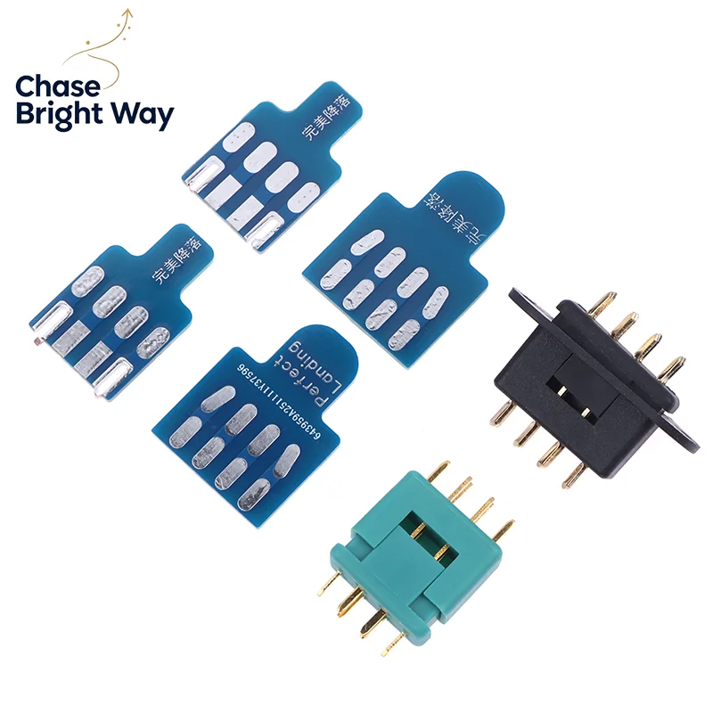 2pcs MPX 6 MPX8 Core Connector With Soldering Board For RC Airplane Accessories Turbine Jet Parts Vtol Plugs