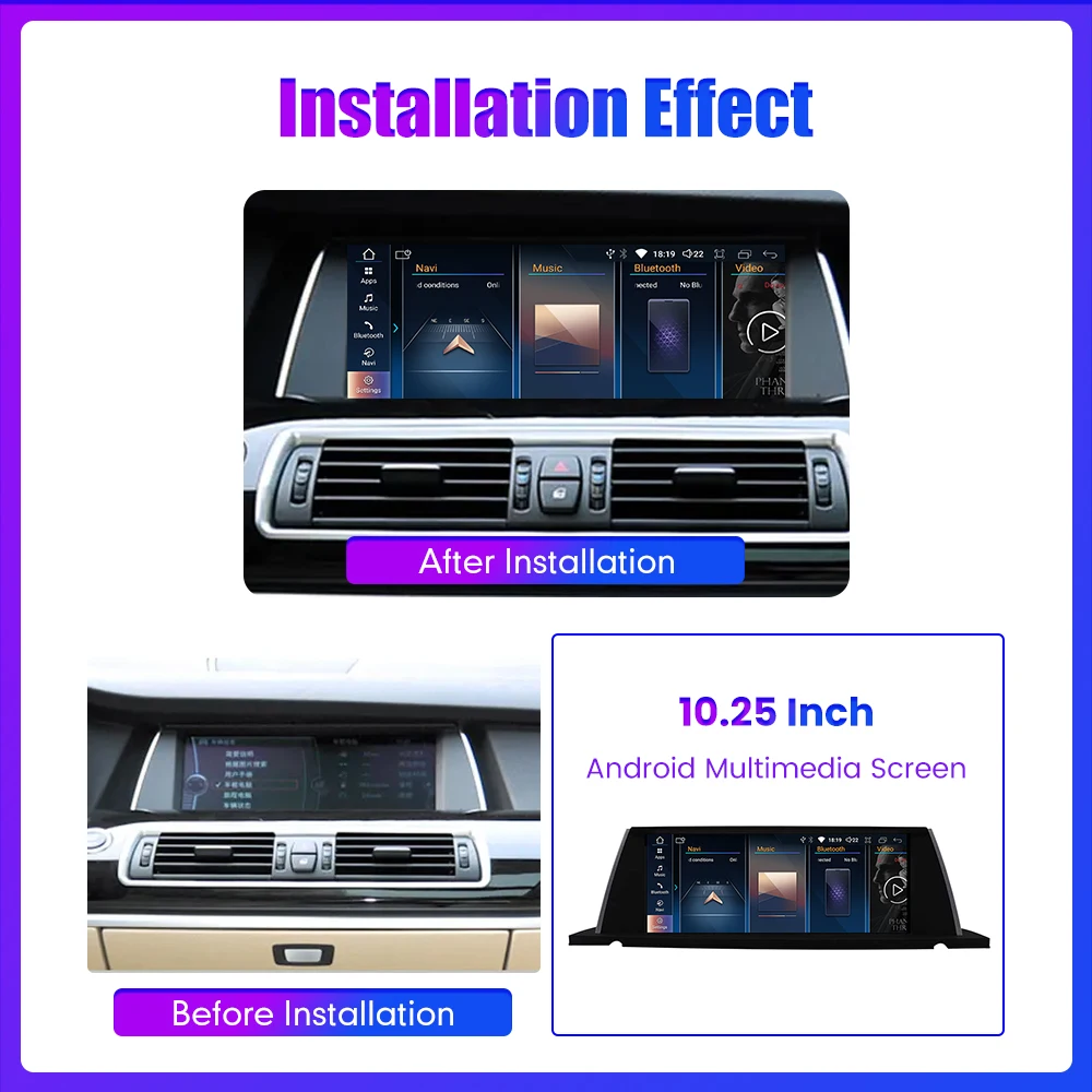 Linux Bluetooth Autoradio Für BMW 5er GT F07 2010-2017 CIC NBT Drahtlose Carplay Android Auto GPS Navigation multimedia Spielen