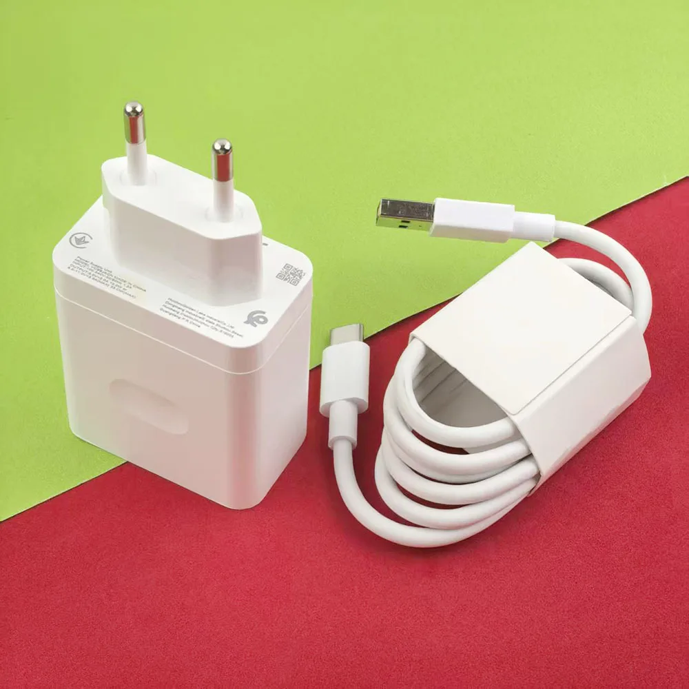 33W OPPO EU Supervooc Fast Charging Adapter 1M USB Type C Cable For OPPO A97 A96 A95 A78 A1s A2 Reno 13 12 11 10 8 7SE Lite K12X