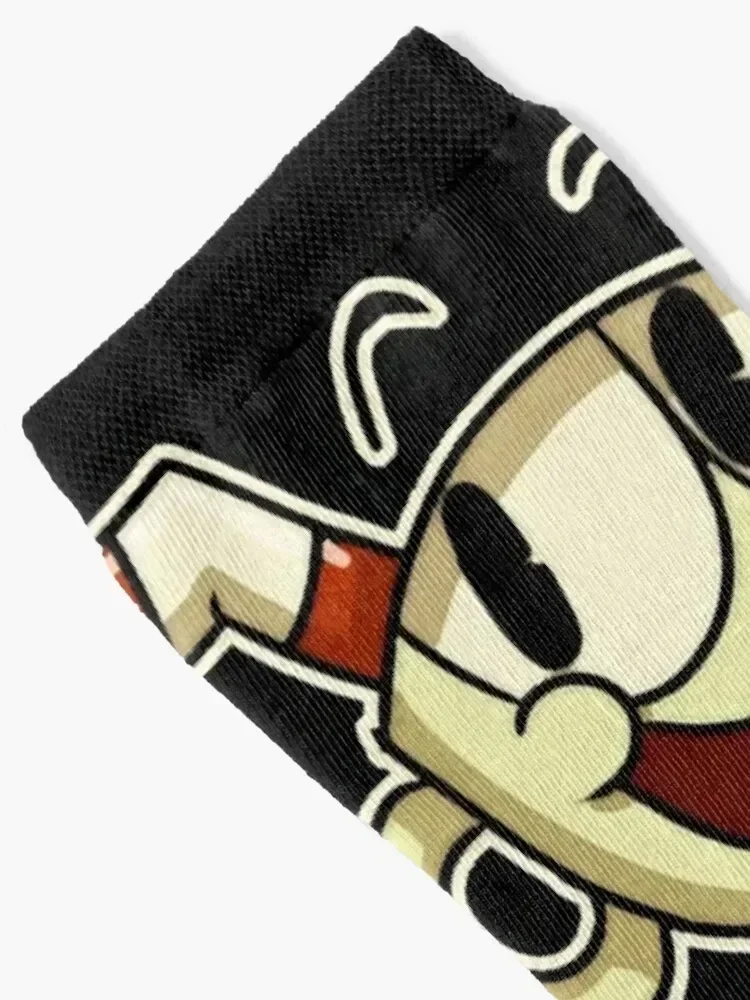 Cuphead , cuphead, cuphead and mugman, cuphead game, cagney carnation, cagney carnati Socks winter Socks Men Women's