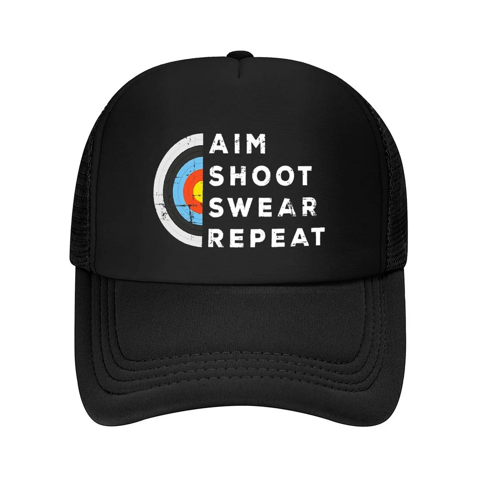 

Aim Shoot Swear Repeat Archery Costume Archer Gift Archery Baseball Cap Beach black Hip Hop Ball Cap Men's Caps Women's