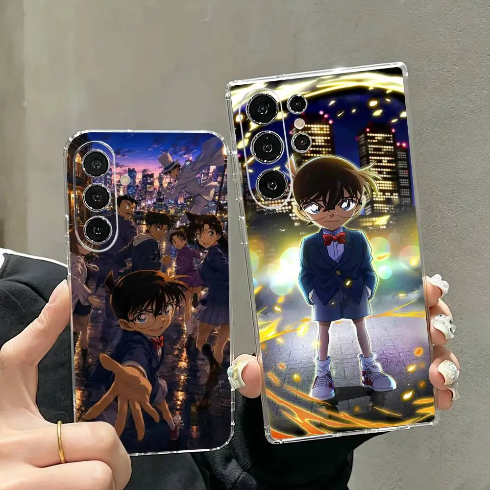 Anime D-Detective Conan  Phone Case For Samsung S25,S24,S21,S22,S23,S30,Ultra,S20,Plus,Fe Transparent Cover