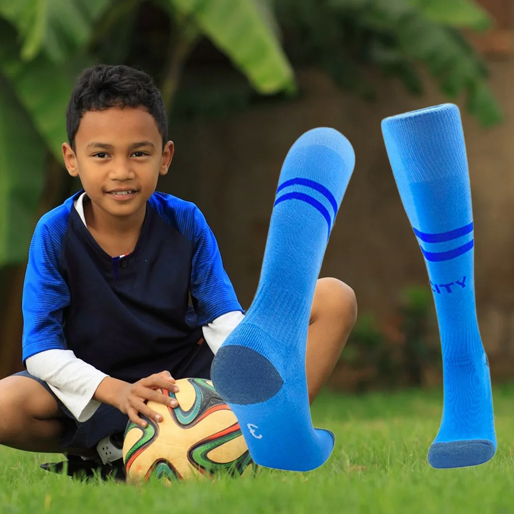 High Quality Long Kids Soccer Football Socks Over The Knee Sports Children Socks Breathable Basketball Socks Outdoor