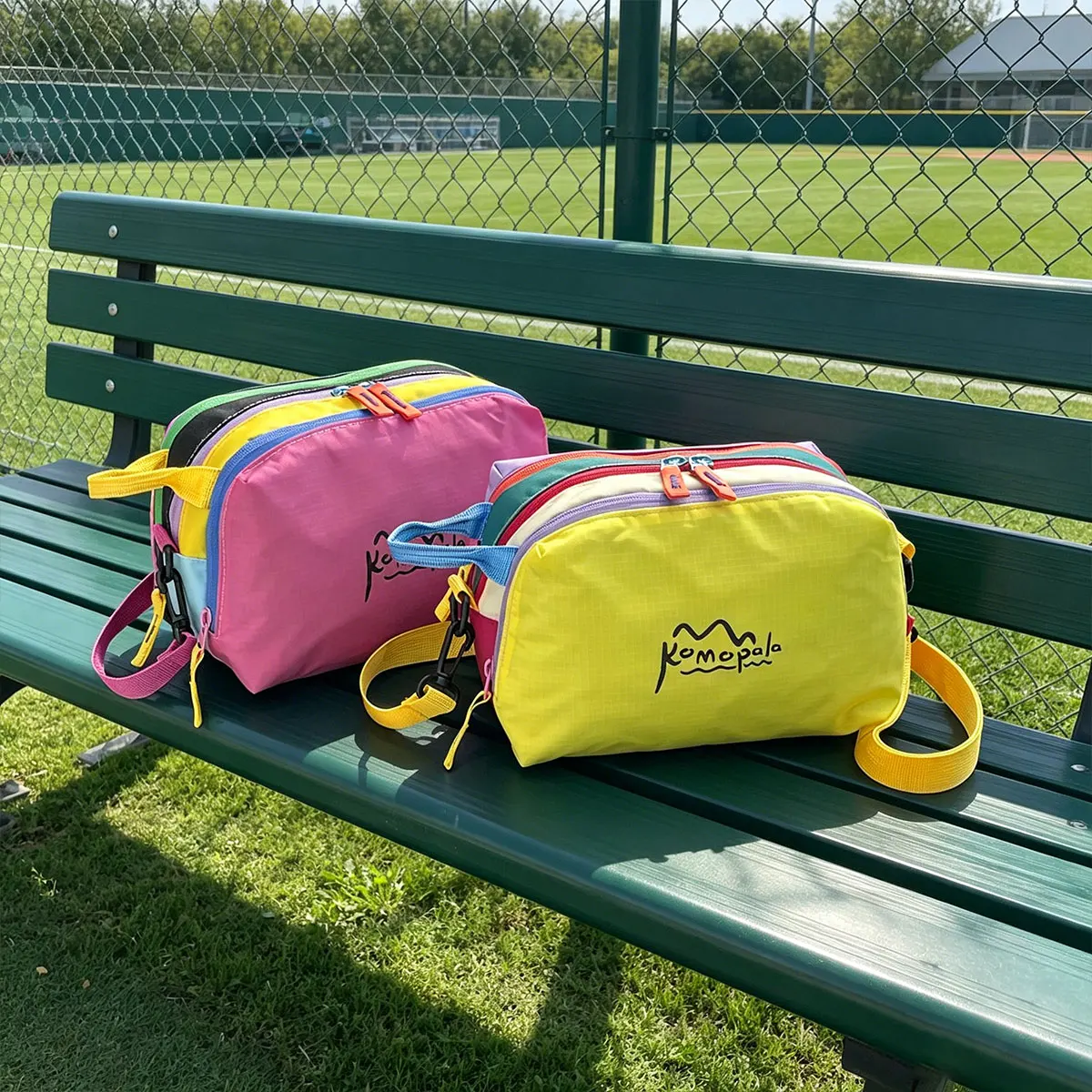Trendy Personality Dopamine Rainbow Color Diagonal Cross Bag Large Capacity Outdoor Convenient Handheld Travel Makeup Bag image 2