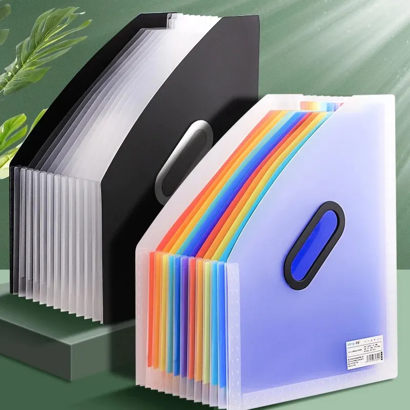 1pc Vertical Portable Folder, Expandable Organ Bag, Multi-layer Student Specific Paper Organizer, Office Files Available