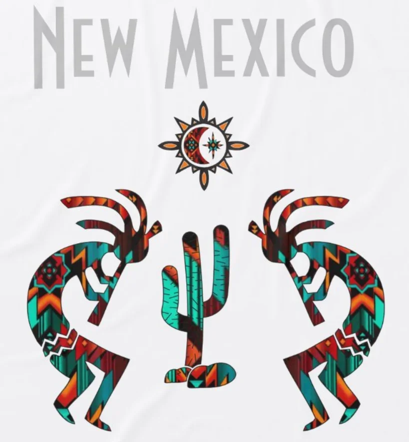 

Southwest Kokopelli Playing The Flute T-Shirt 100% Cotton O-Neck Short Sleeve Casual Mens T-shirt Size S-3XL