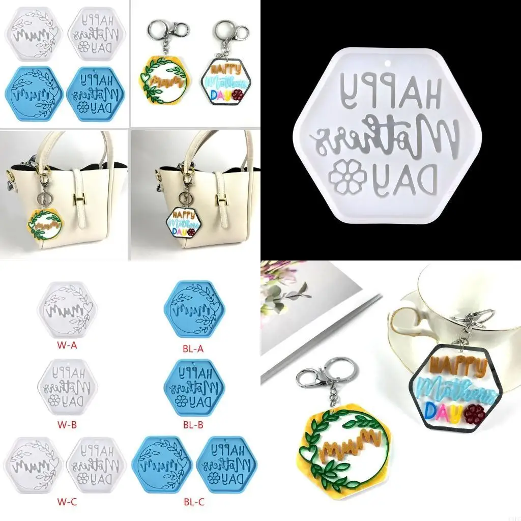 

Формы для ключей из смолы, шестигранные формы для эпоксидной смолы, силиконовые формы, формы для ювелирных изделий из смолы для